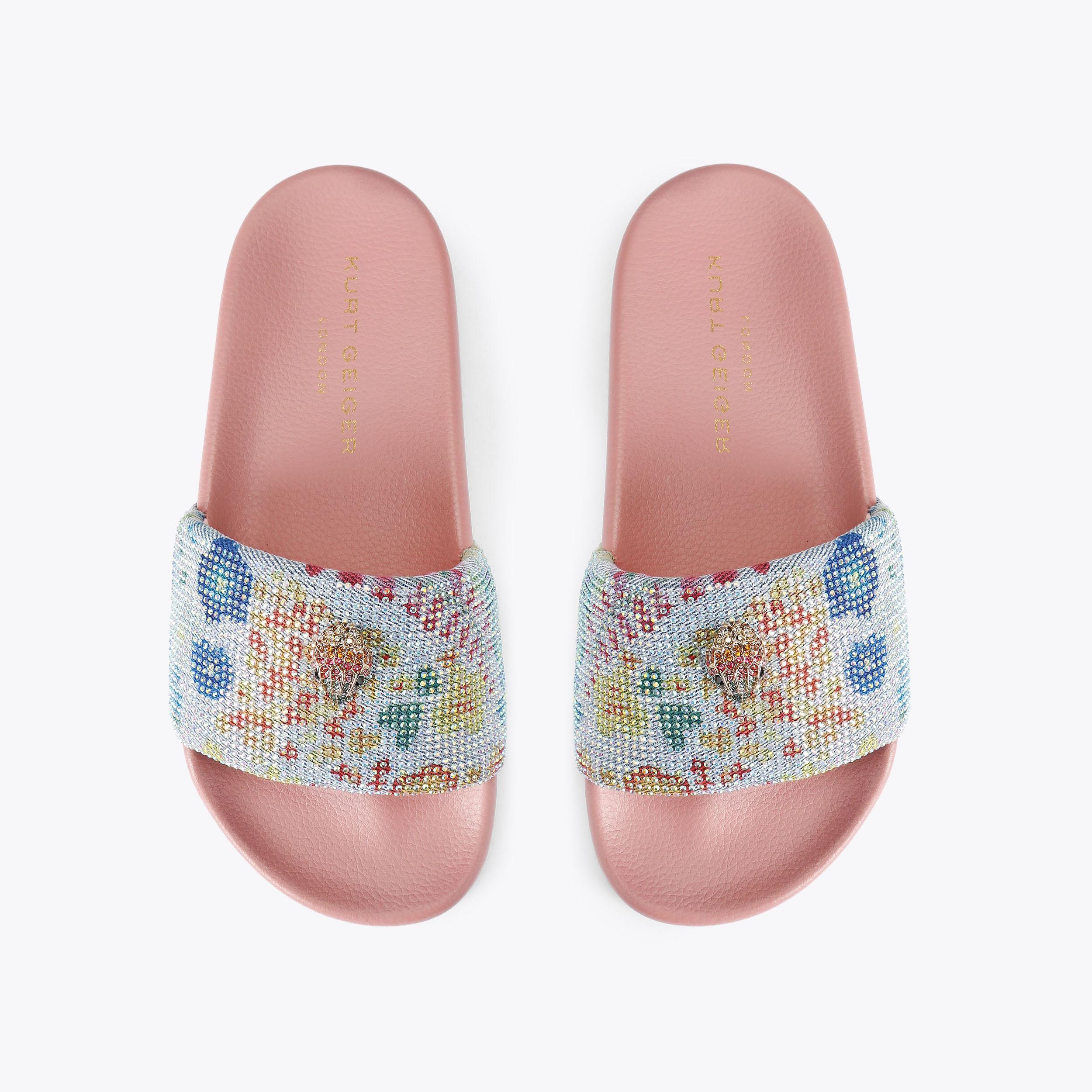 Kurt Geiger London Meena Eagle Slide - Blue - view 3