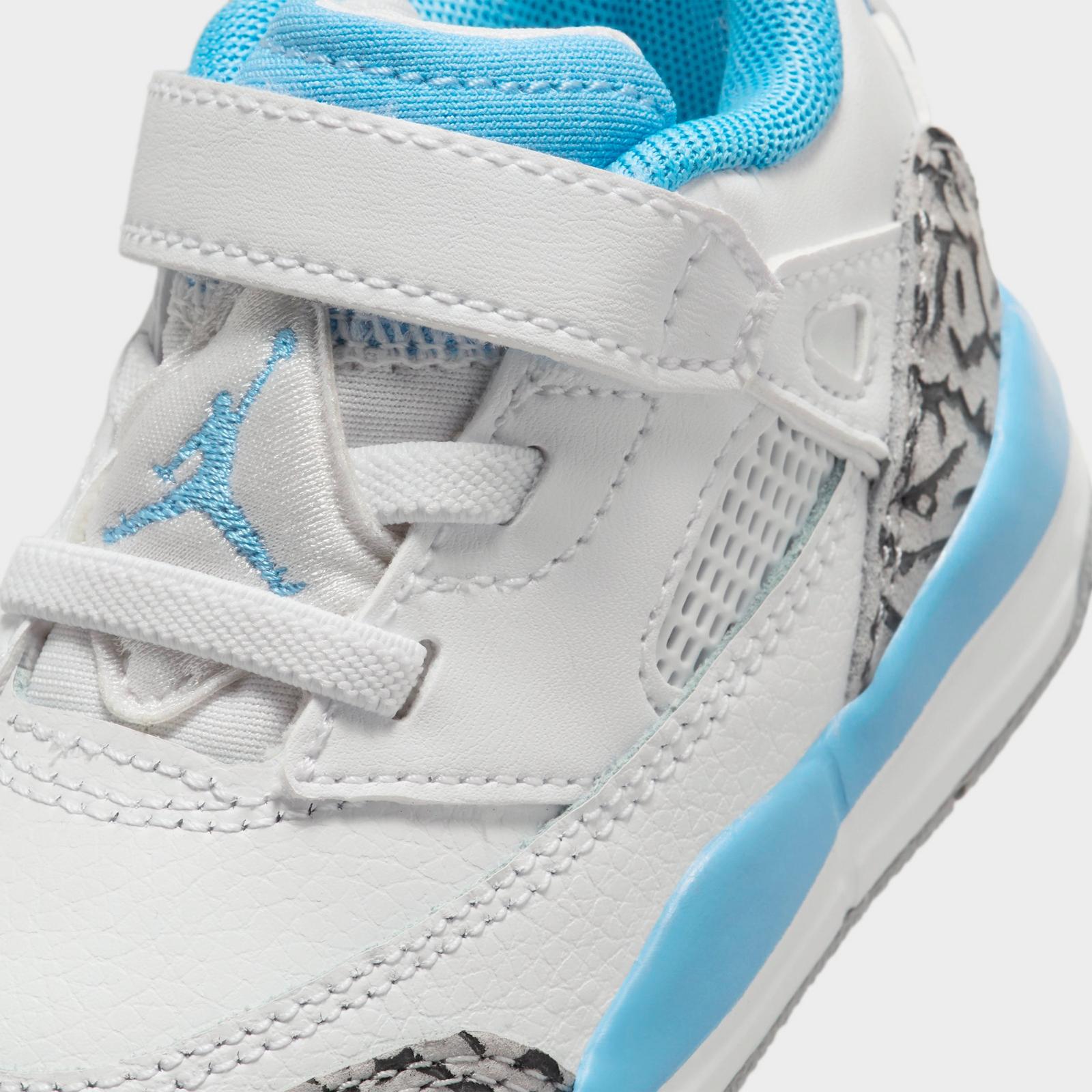 Kids' Toddler Jordan Spizike Low Casual Shoes - White/Wolf Grey/Anthracite/University Blue - view 3
