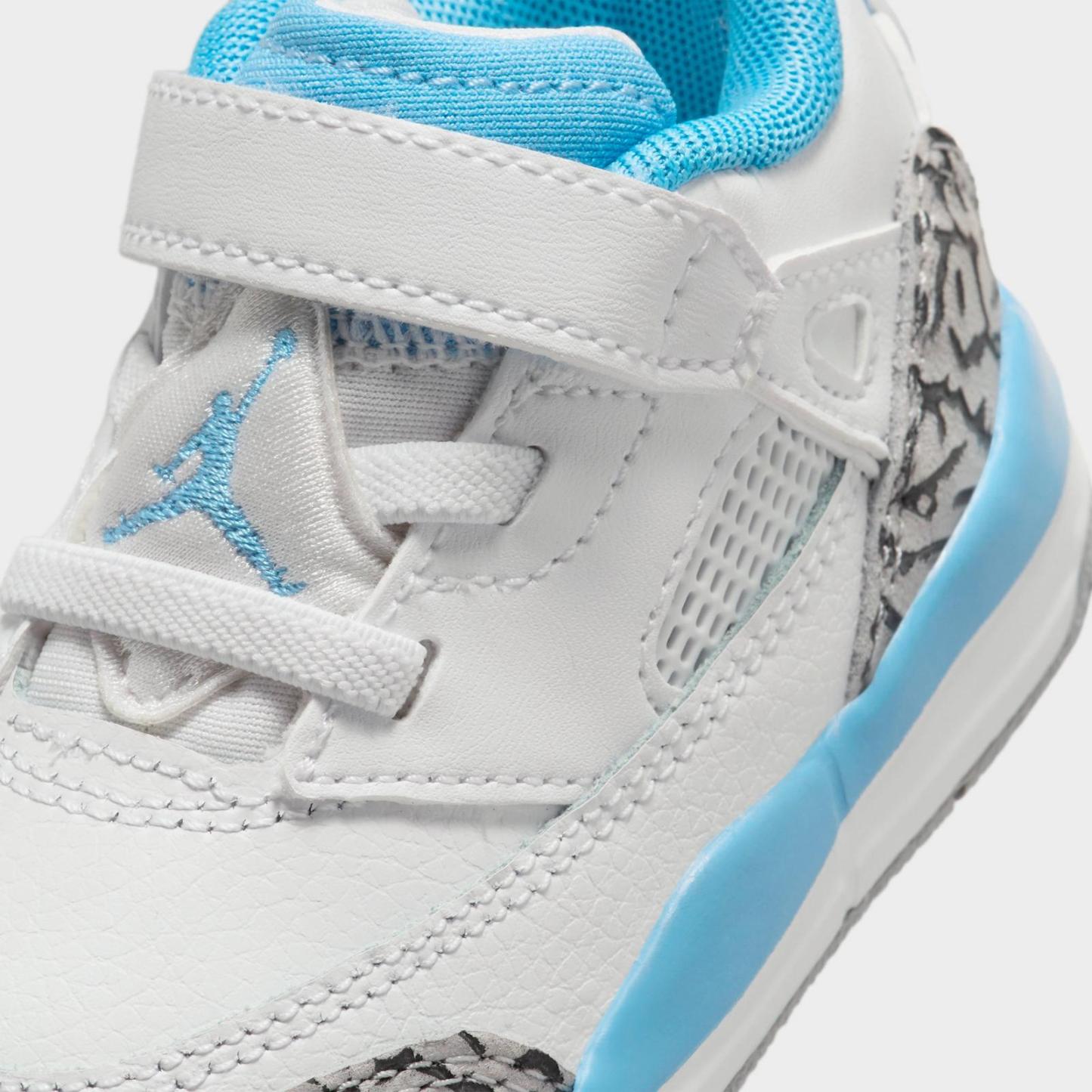 Kids' Toddler Jordan Spizike Low Casual Shoes - White/Wolf Grey/Anthracite/University Blue - view 3