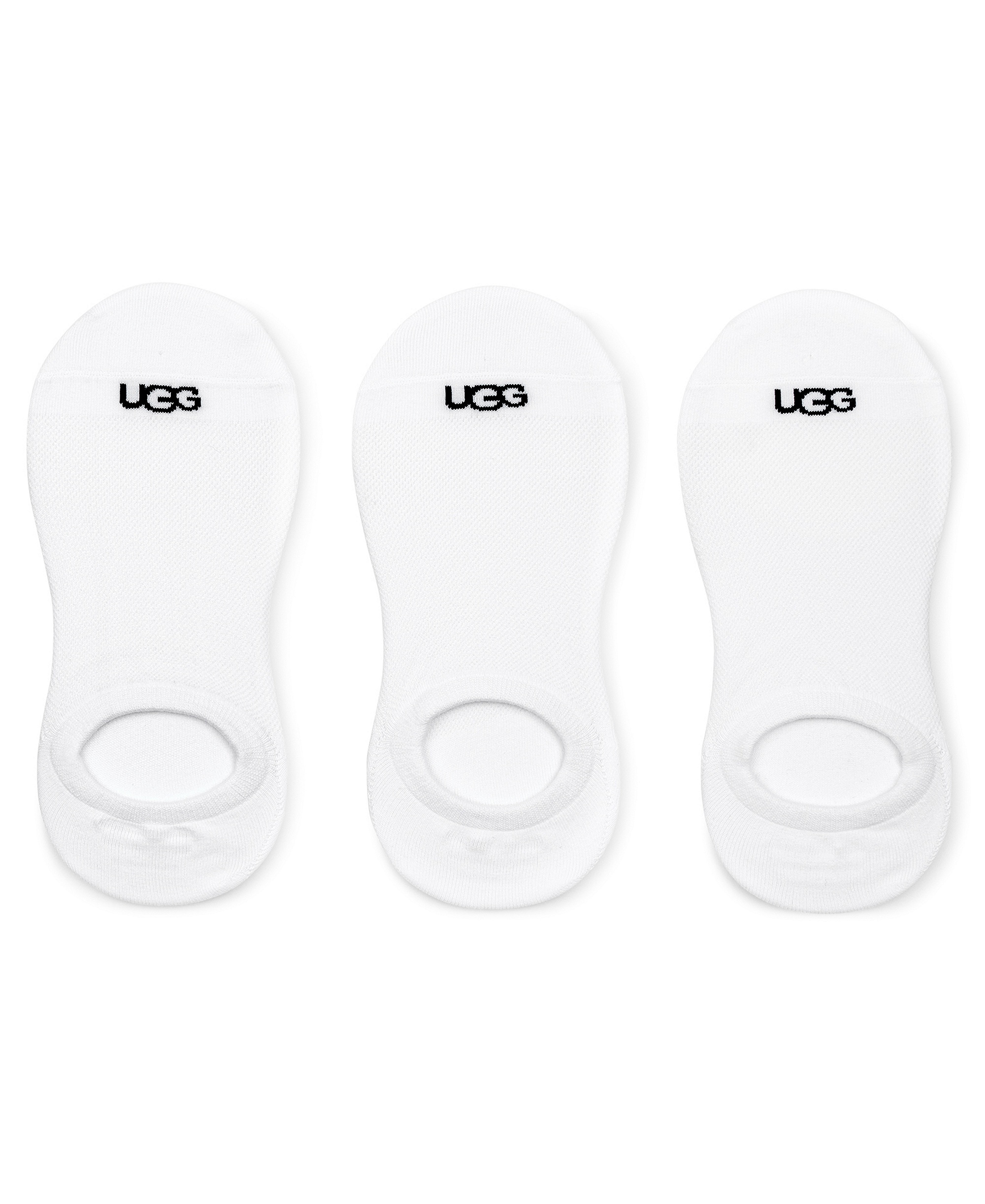 UGG Women's 3-Pack Stela No Show Socks - White