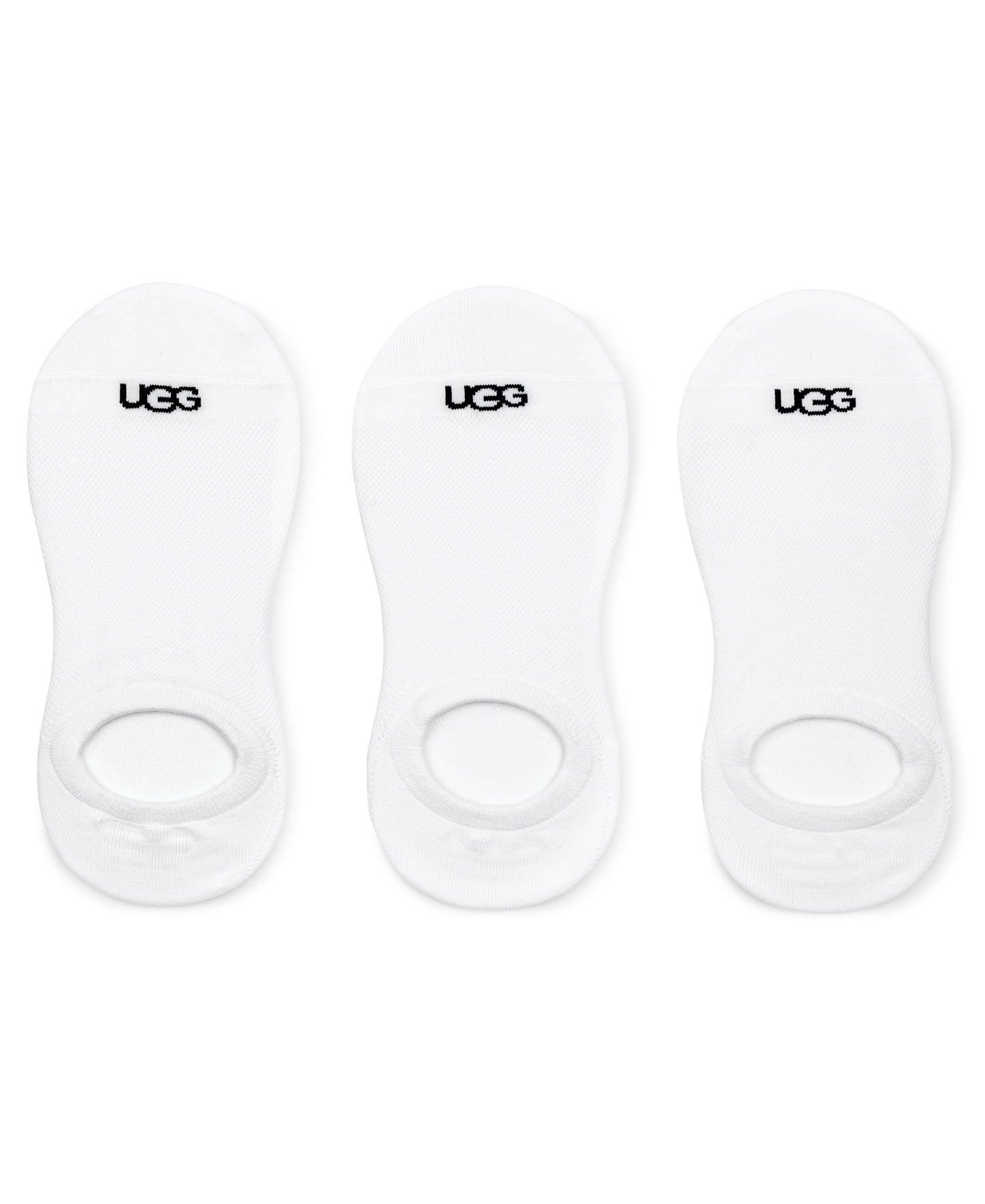 UGG Women's 3-Pack Stela No Show Socks - White