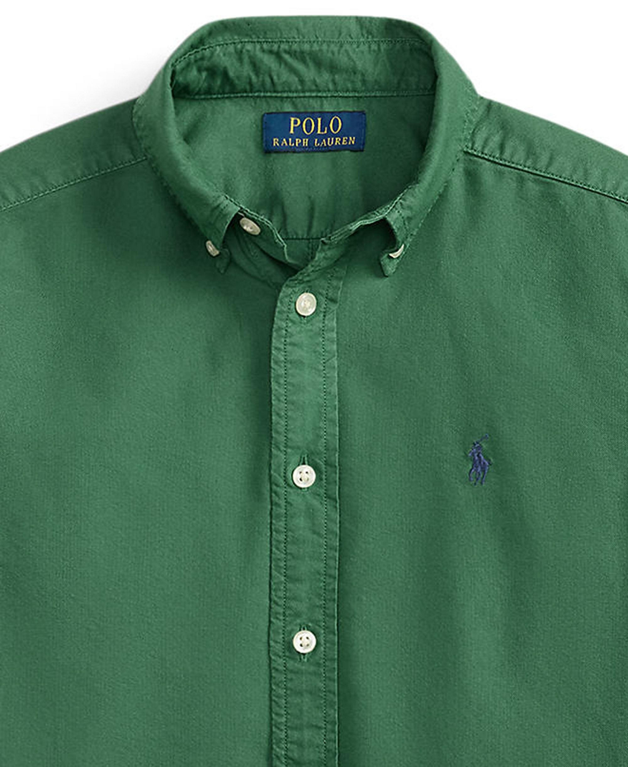 Polo Ralph Lauren Big Boys Garment-Dyed Cotton Oxford Shirt - Verano Green