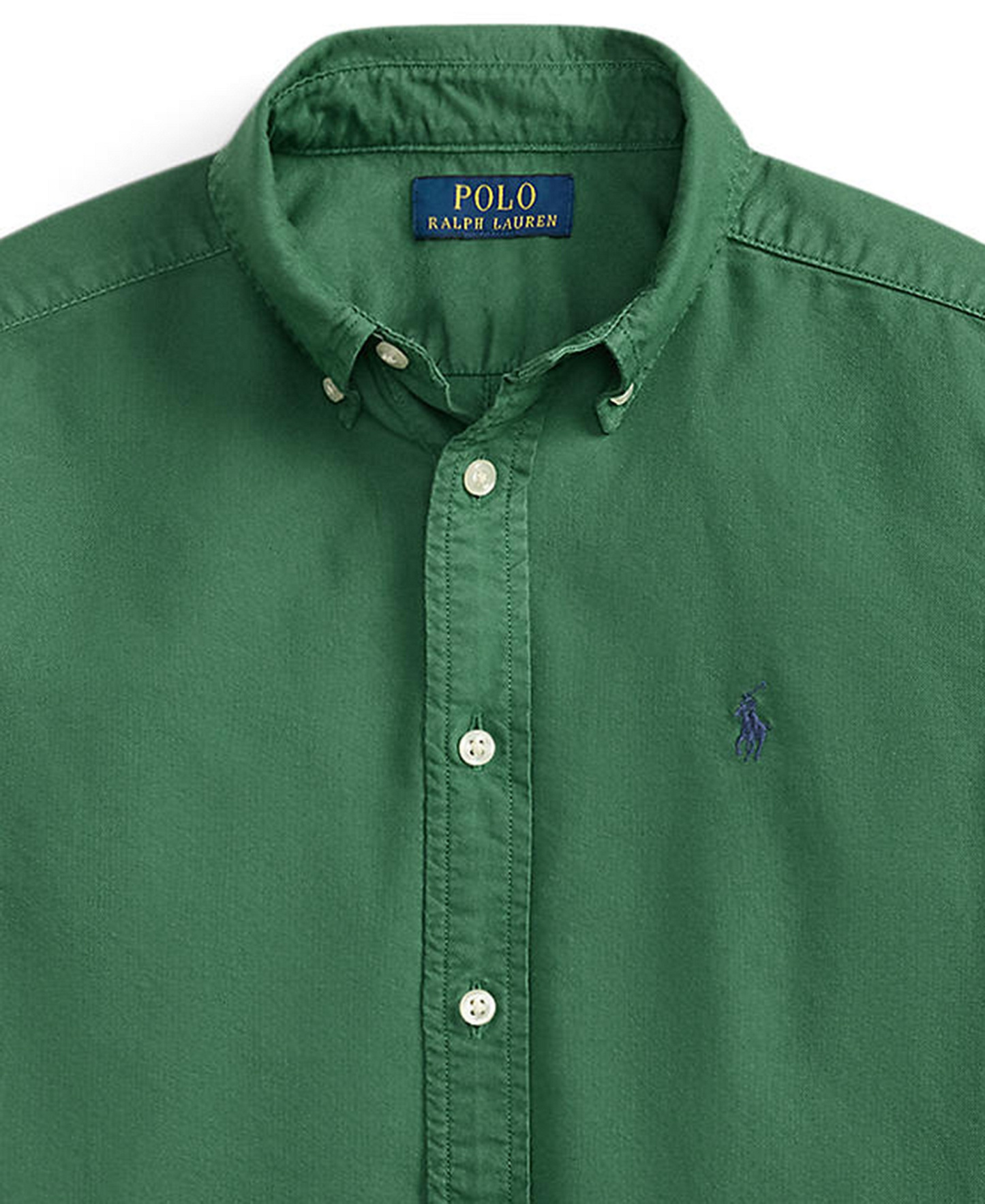 Polo Ralph Lauren Big Boys Garment-Dyed Cotton Oxford Shirt - Verano Green