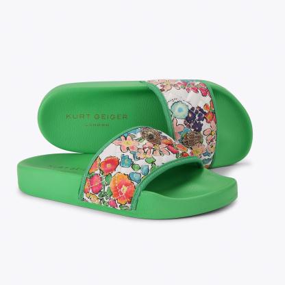 Kurt Geiger London Meena Eagle Slide - White - view 5