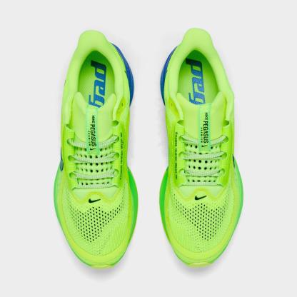 Men's Nike Pegasus Premium Running Shoes - Volt Ice/Lime Blast/Sapphire/Black Spruce