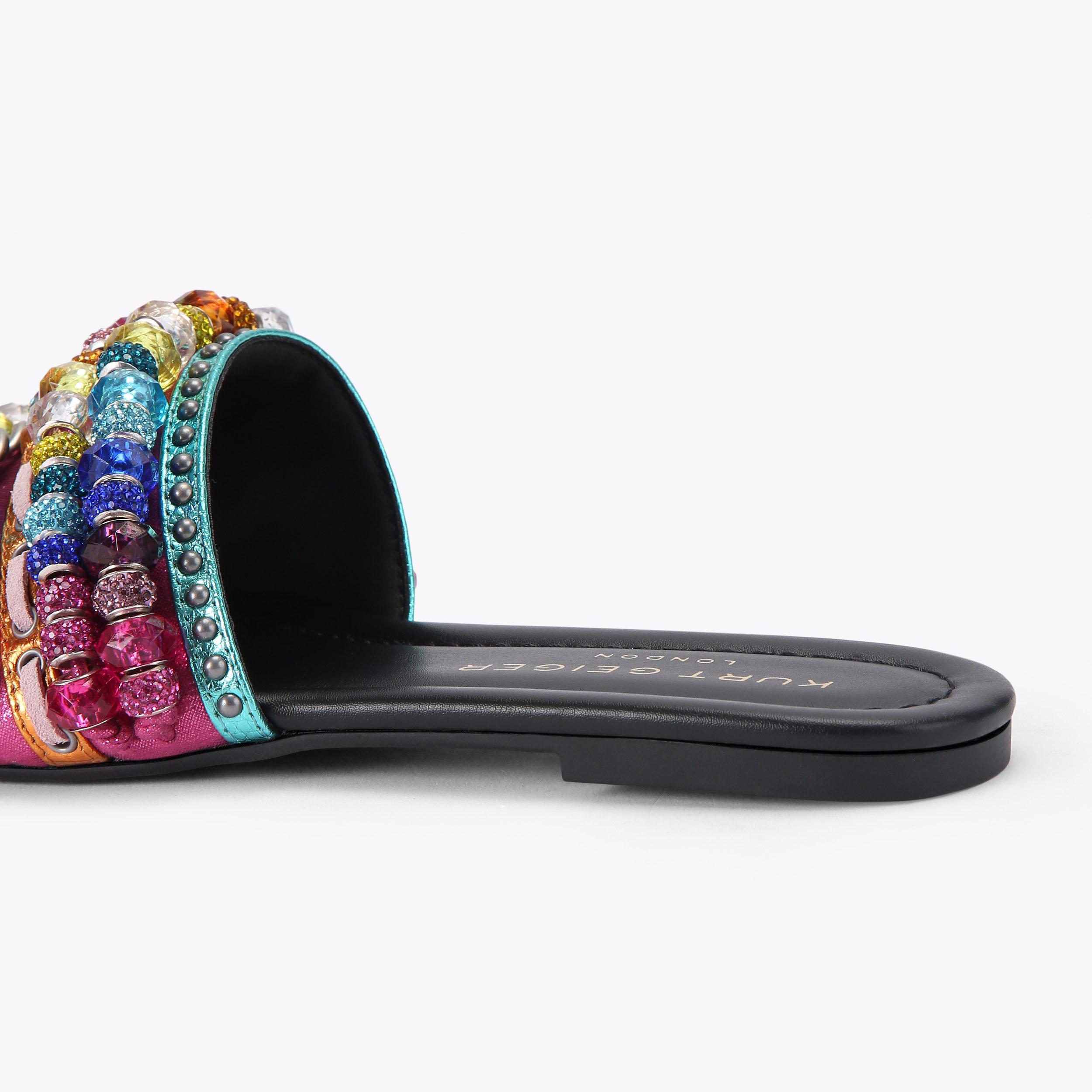 Kurt Geiger London Southbank Beaded Flat - Multi Colored - view 4