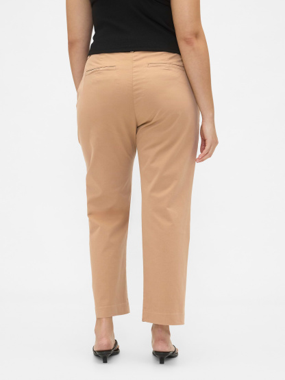 Mid Rise Khakis - Mojave tan