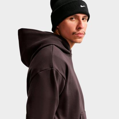 Men's Nithtke Solo Swoosh Pullover Hoodie - Velvet Brown/Sail