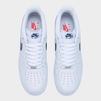 Men's Nike Air Force 1 '07 LV8 SE Team USA Casual Shoes - White/Midnight Navy/University Red