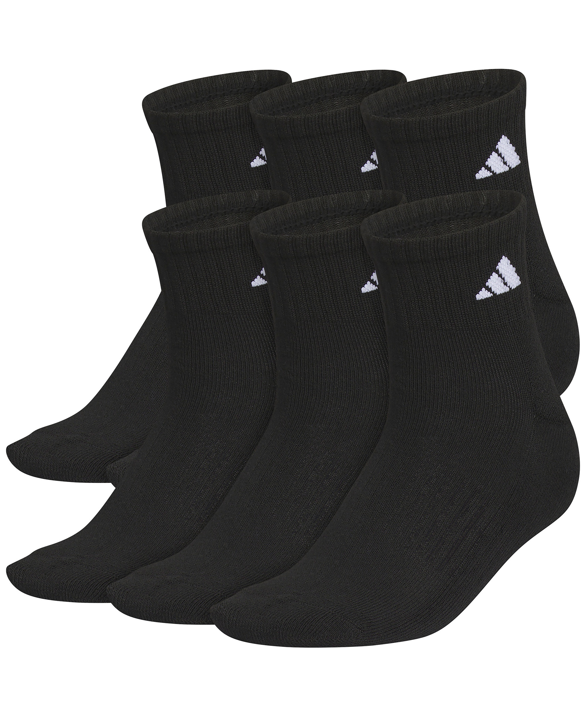 adidas Women's 6-Pack Classic Cushioned Socks - Black