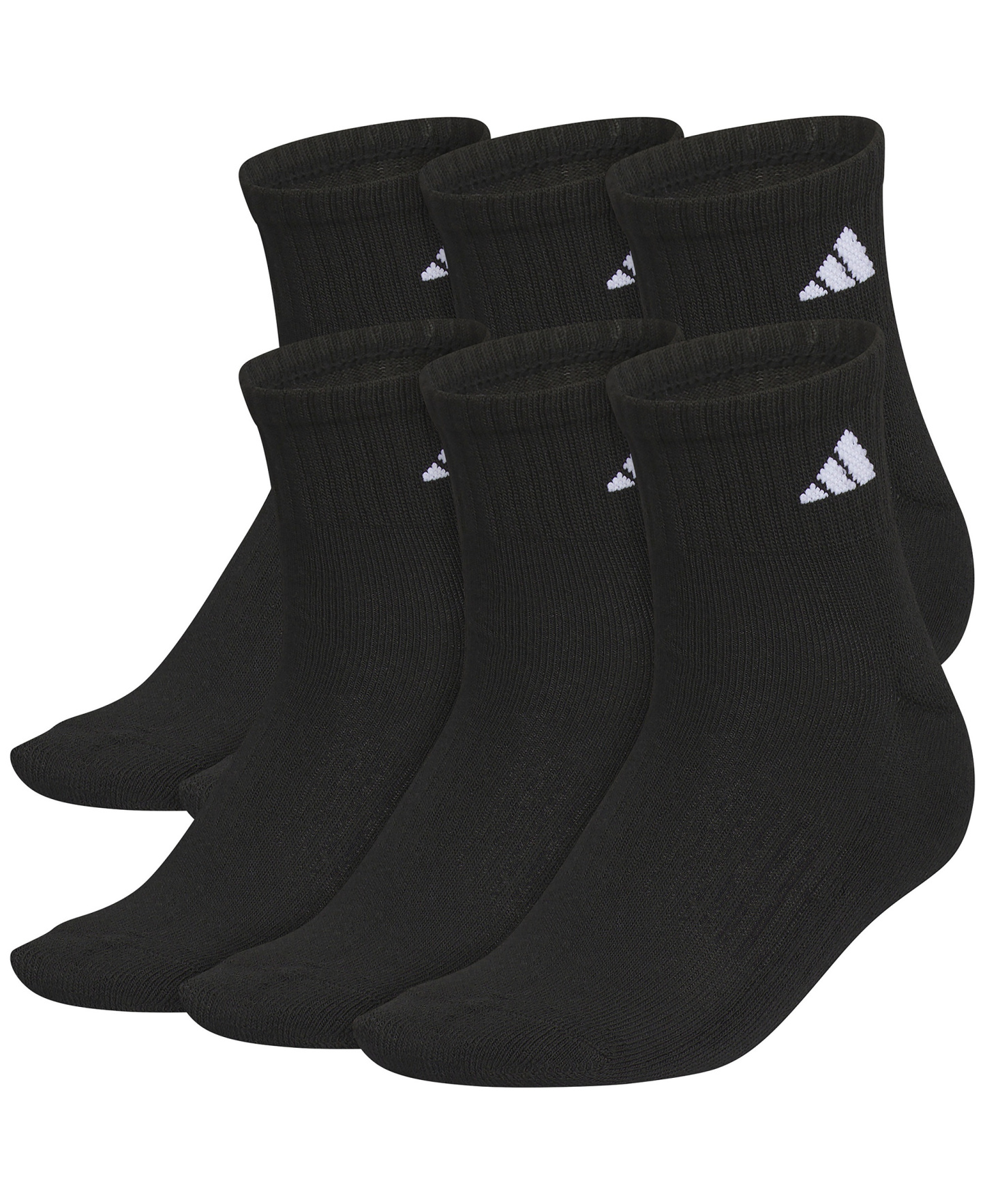 adidas Women's 6-Pack Classic Cushioned Socks - Black