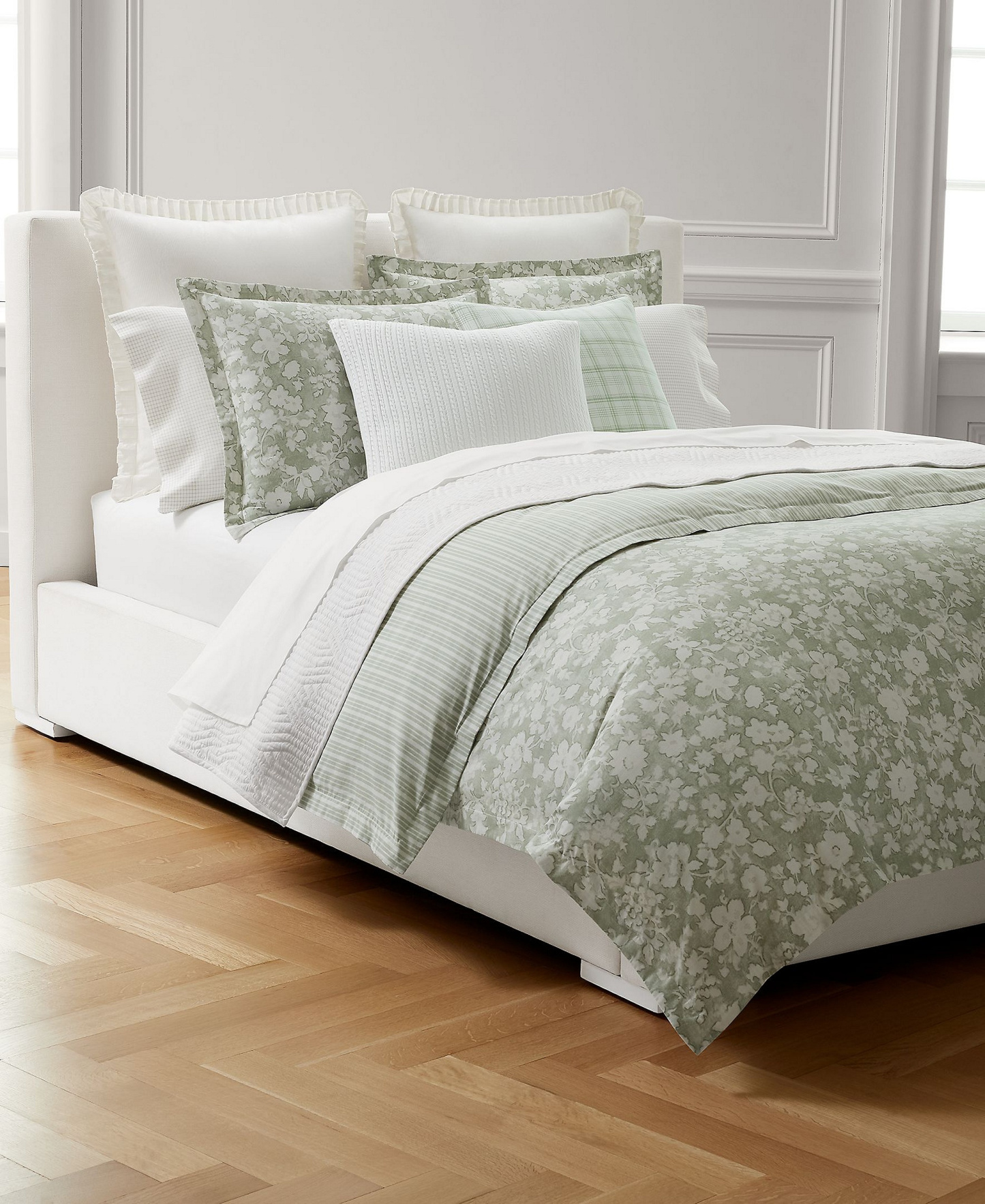Lauren Ralph Lauren Heather Reversible 3-Pc. Comforter Set, Full/Queen - Green