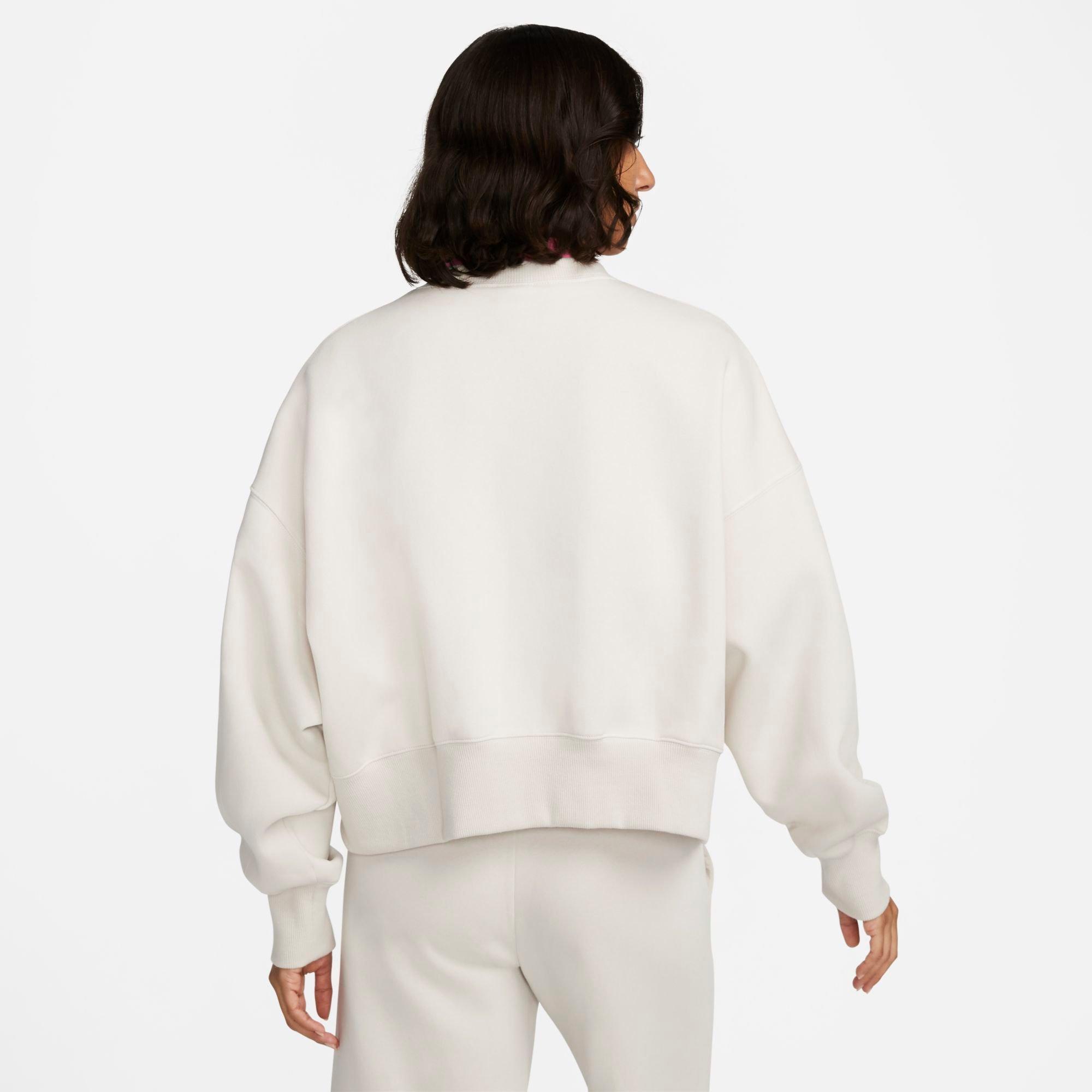 Women's Nithtke Sportswear Phoenix Fleece Oversized Crewneck Sweatshirt - Light Orewood Brown/Sail