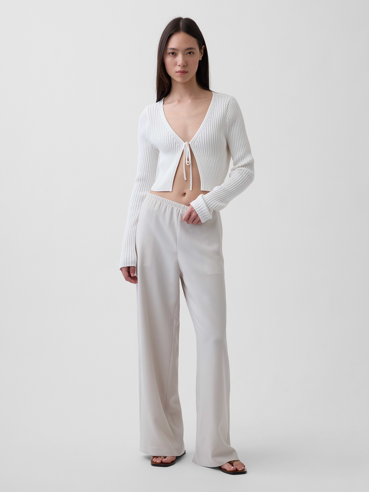 Easy Wide-Leg Pants - Slick rock grey