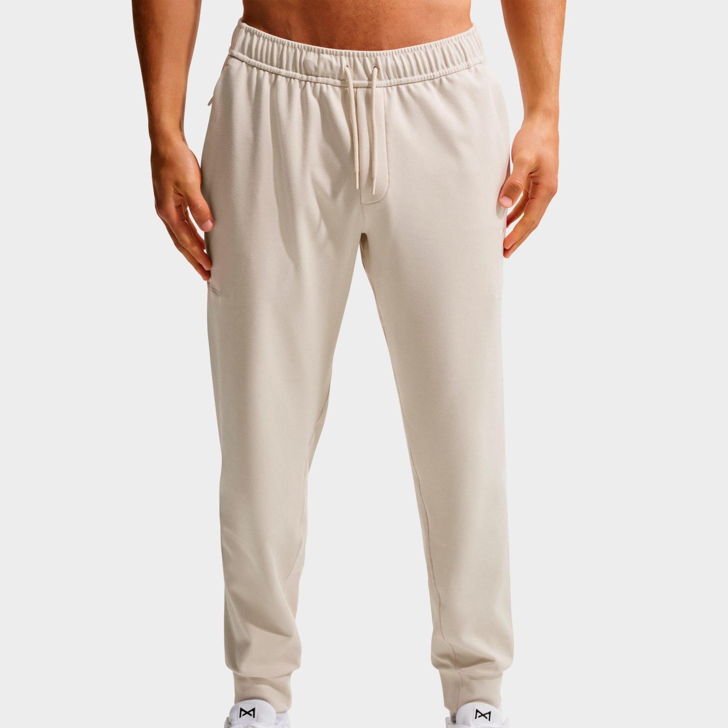 Men's Nithtke Primary NanoKnit Dri-FIT UV Protection Performance Jogger Pants - Part 1 - Light Orewood Brown/Sail/Heather/Light Orewood Brown