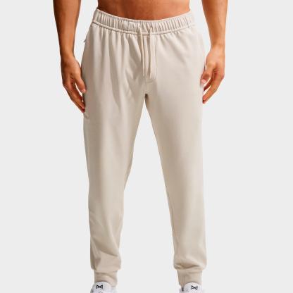 Men's Nithtke Primary NanoKnit Dri-FIT UV Protection Performance Jogger Pants - Part 1 - Light Orewood Brown/Sail/Heather/Light Orewood Brown
