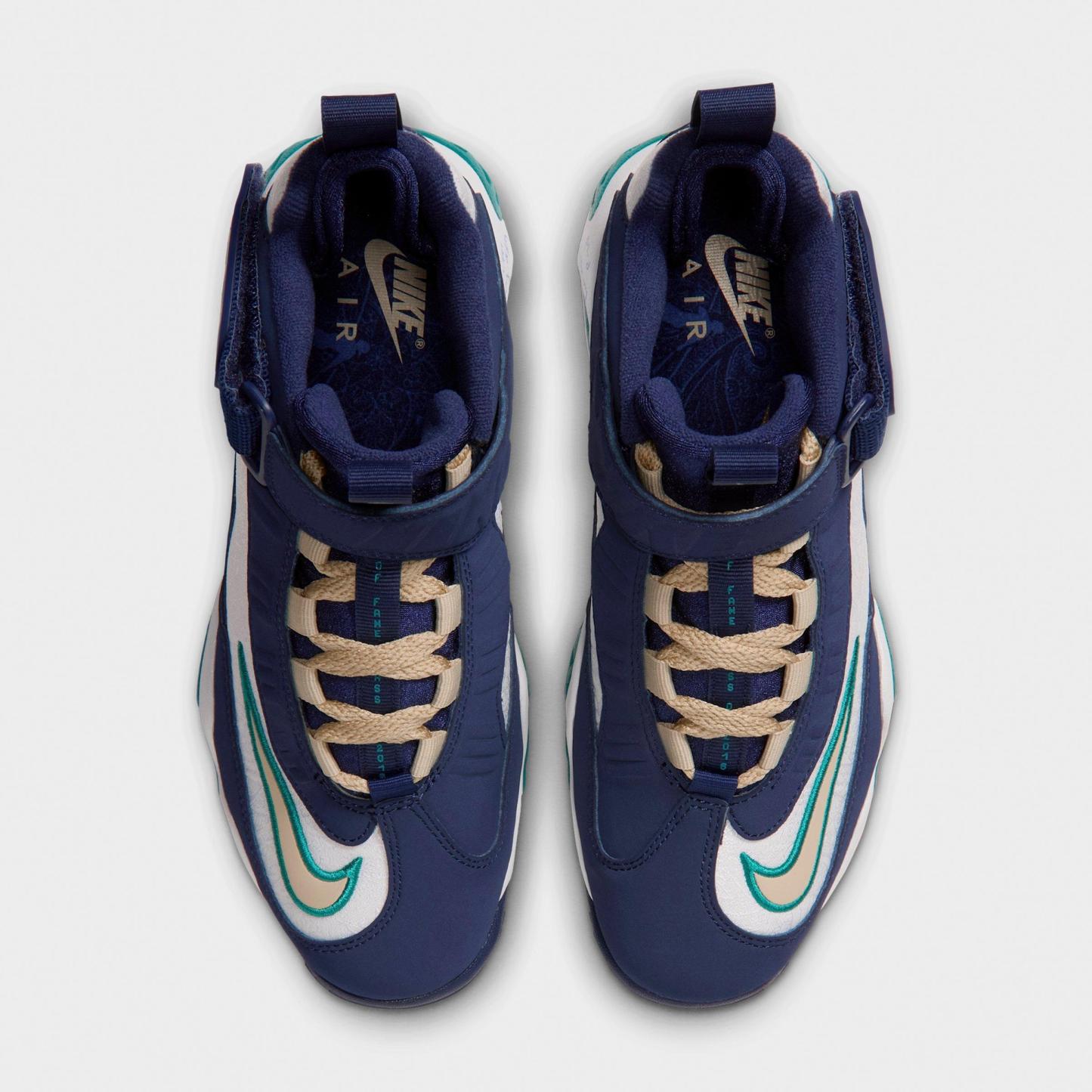 Big Kids' Nithtke Air Griffey Max 1 Casual Shoes - Midnight Navy/Team Gold/Fresh Water - Top view