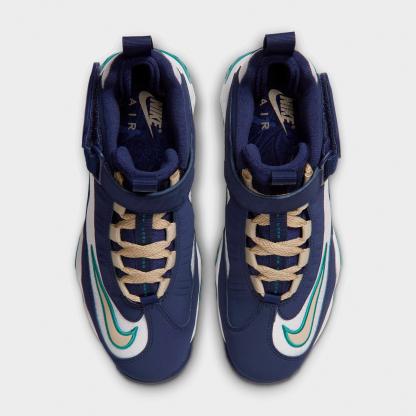 Big Kids' Nithtke Air Griffey Max 1 Casual Shoes - Midnight Navy/Team Gold/Fresh Water - Top view