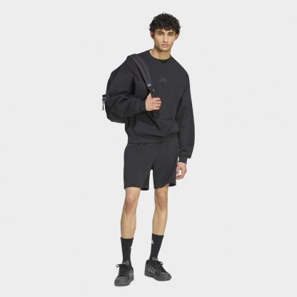 Men's adidas KIT Small Logo French Terry Sweatshirt - Black