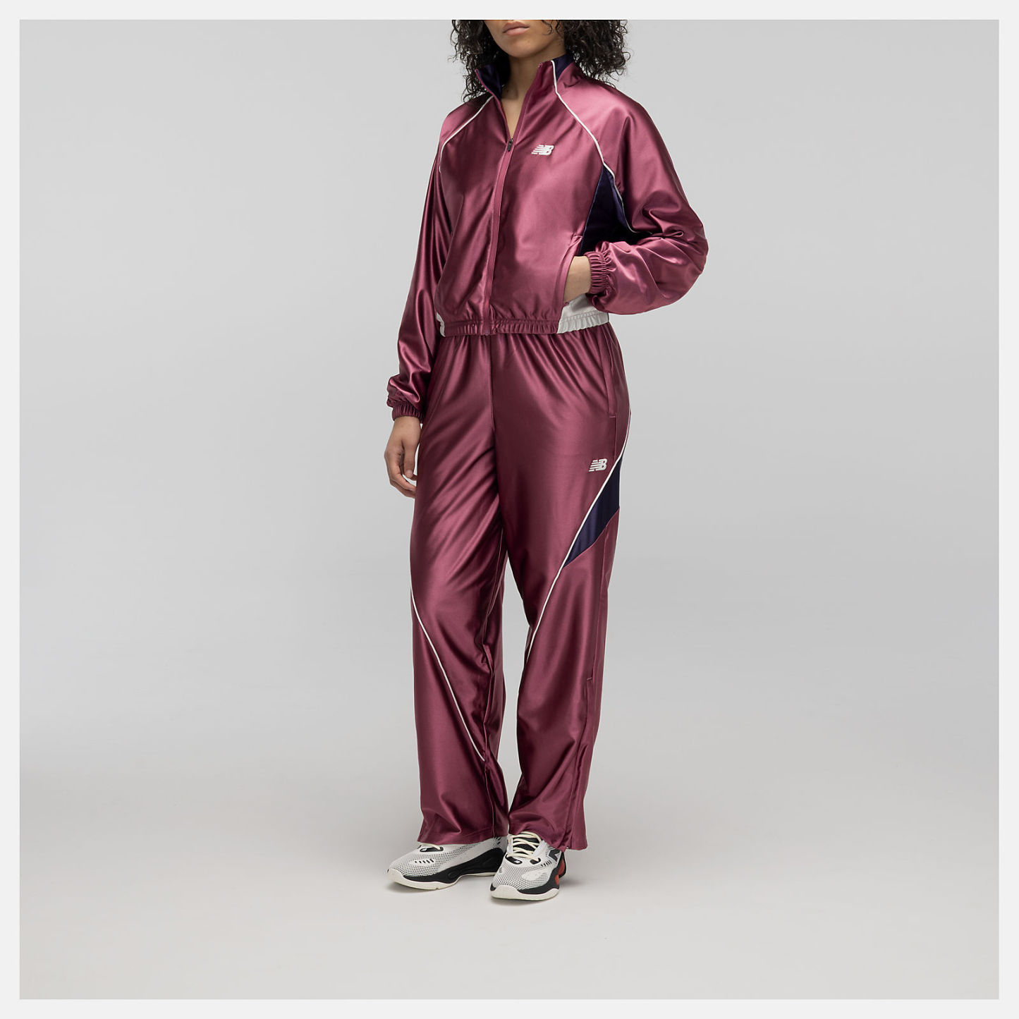 New Balance Basketball Track Jacket, WJ62B1GSSOO