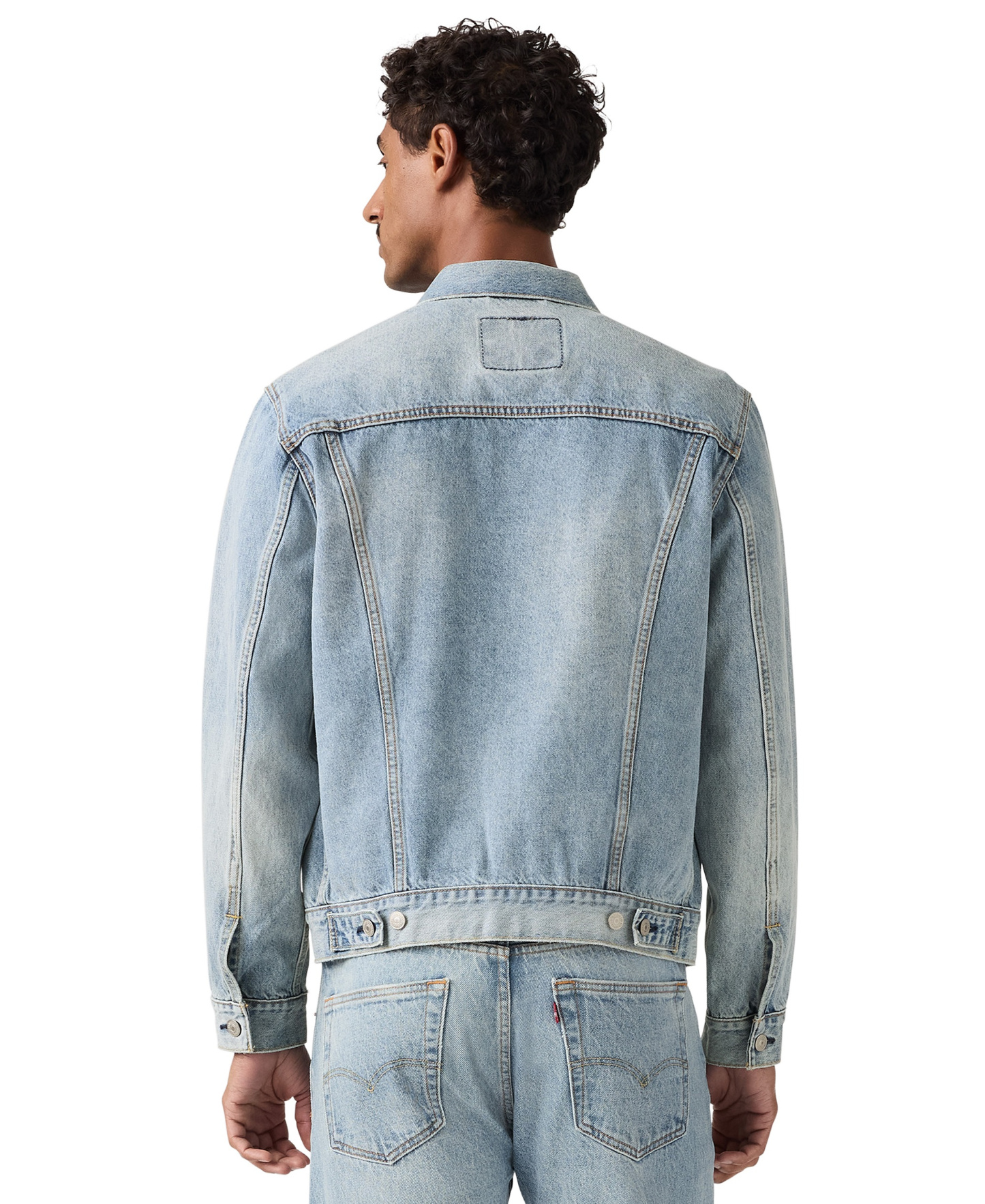 Levi's Men's Regular-Fit Non-Stretch Denim Trucker Jacket - Sun Surf