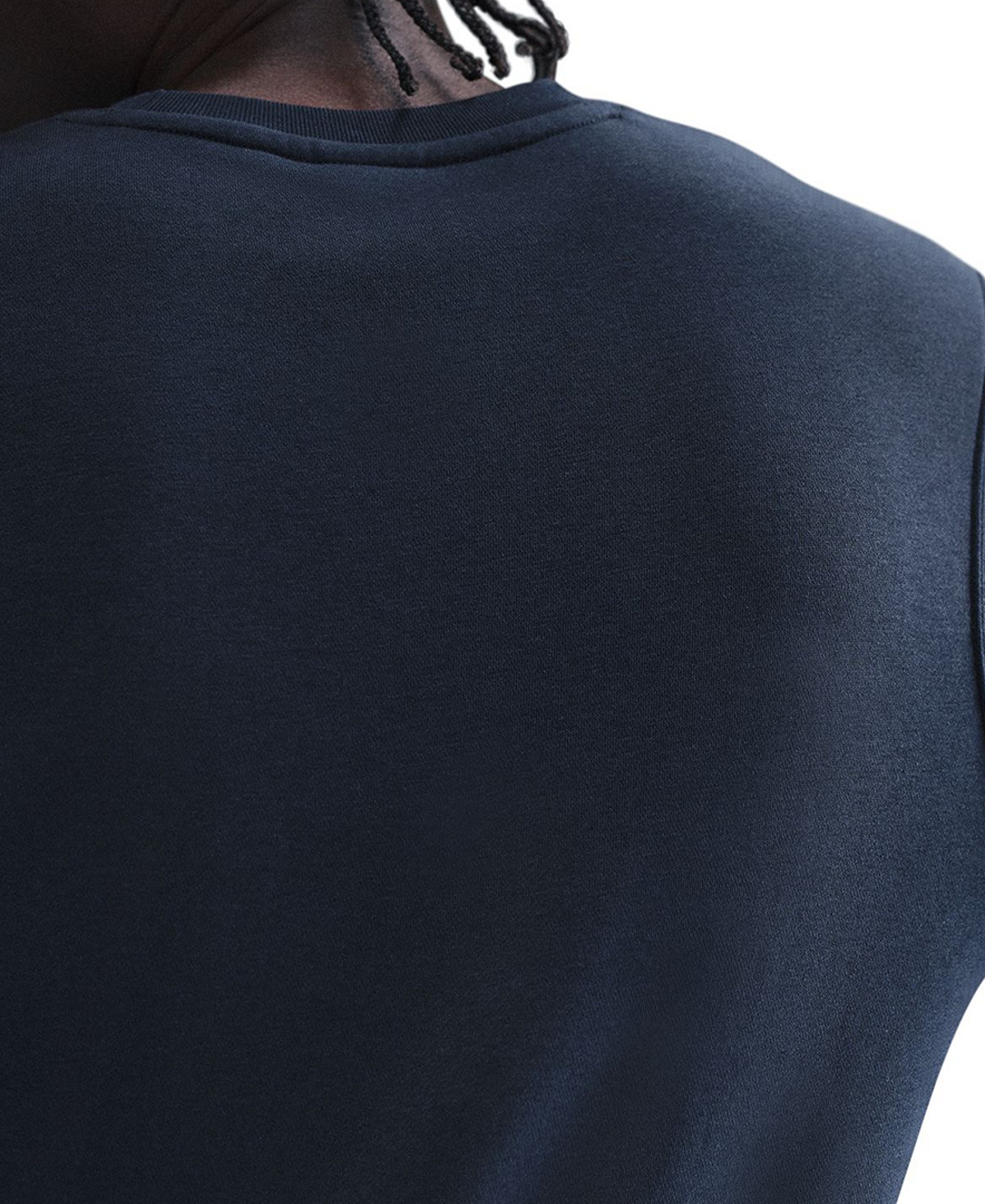 Nike Men's Club Fleece Crewneck Logo Sweatshirt - Obsidian/White