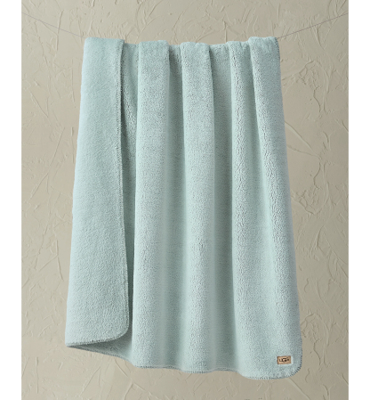 UGG® Saige Plush Throw, 50" x 70" - Sky Grey