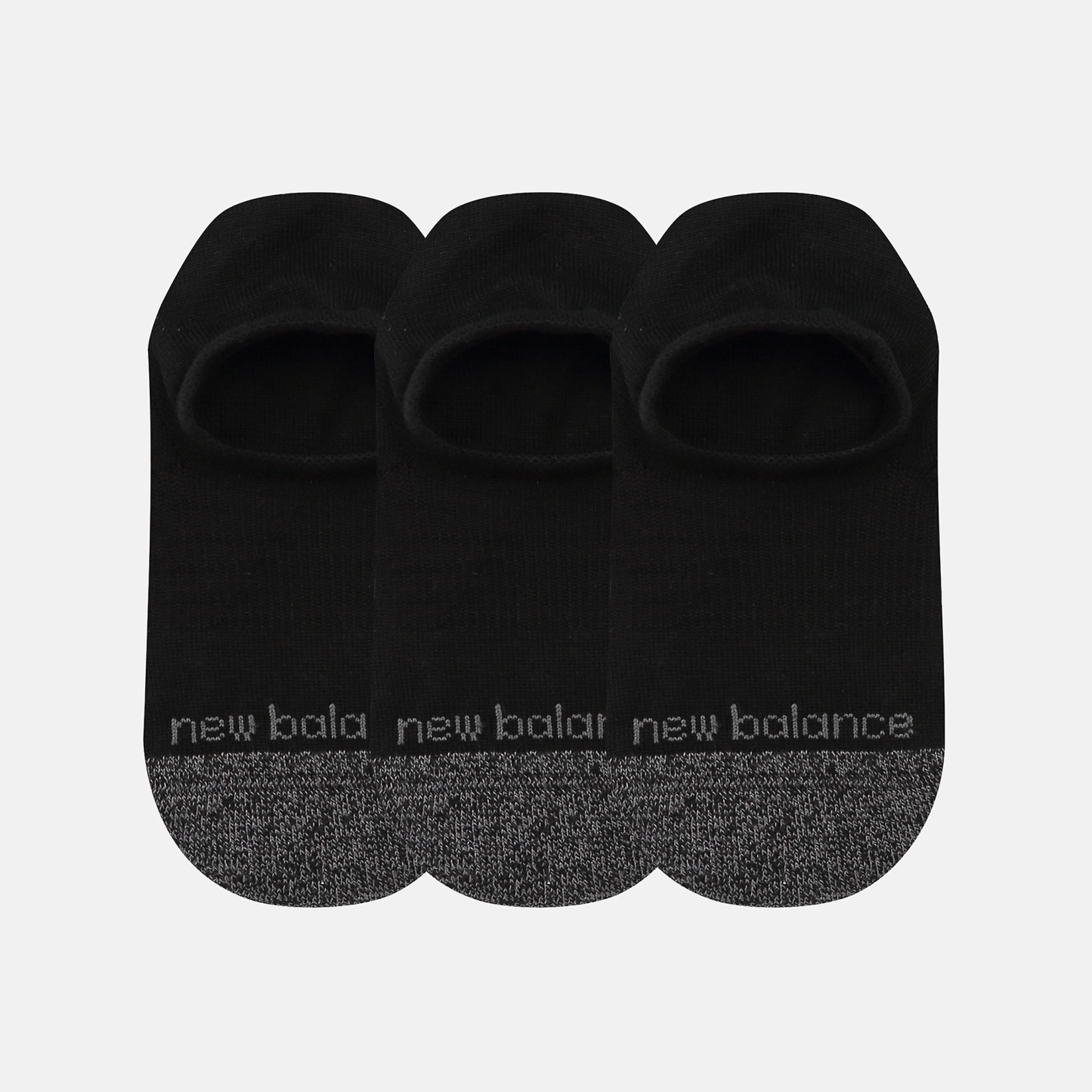 New Balance Active Invisible No Show Socks 3 Pack, LAS35209BK