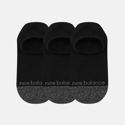 New Balance Active Invisible No Show Socks 3 Pack, LAS35209BK