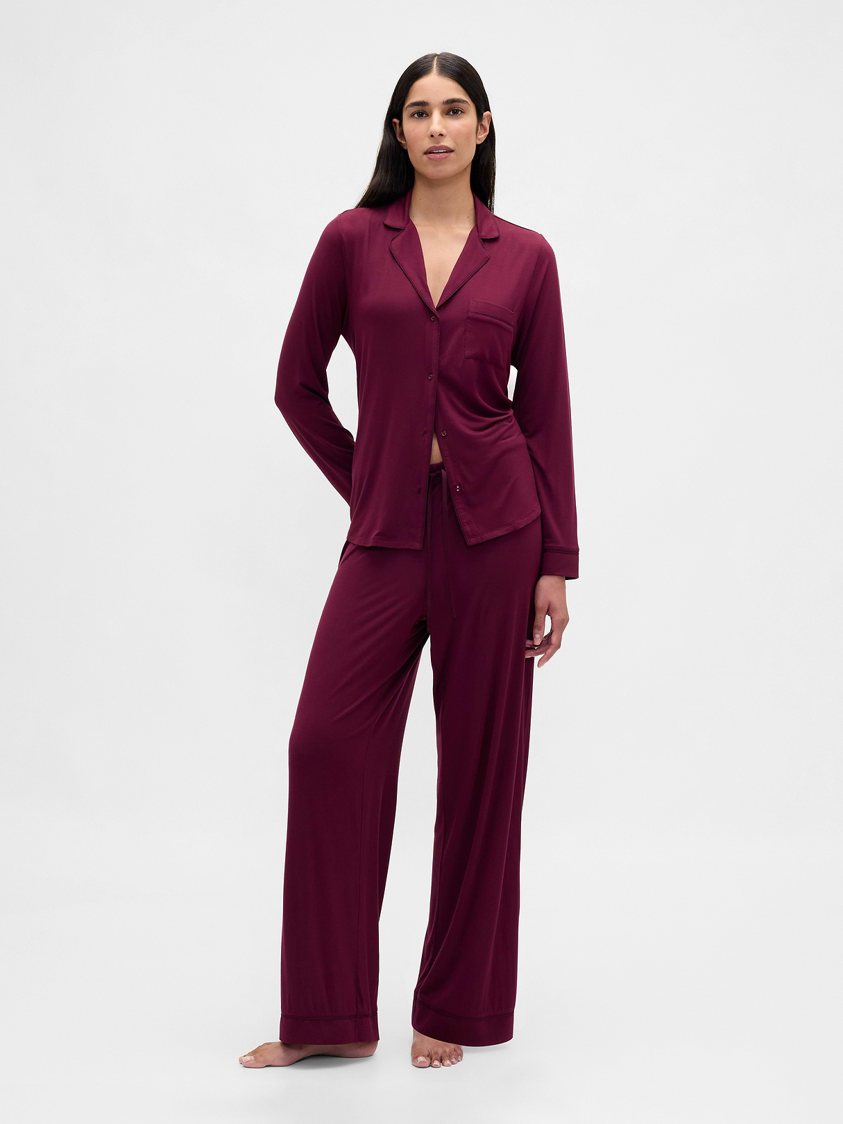 SoftMade Modal PJ Pants - Tuscan red