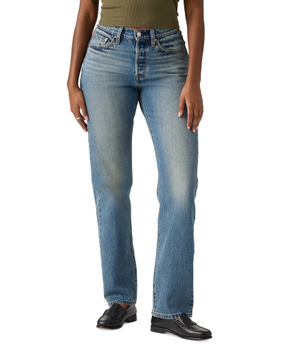 Levi's Women's 501 Curve High-Rise Straight-Leg Jeans - Weather Now
