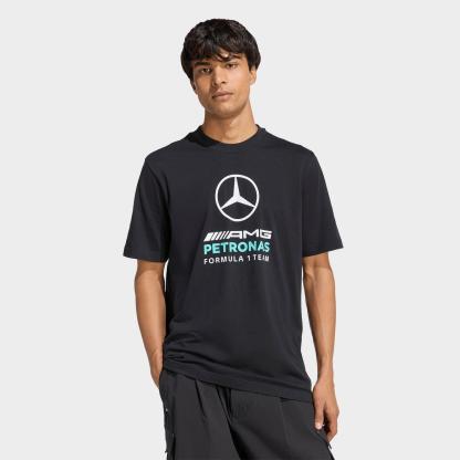 Men's adidas Mercedes-AMG Petronas F1 Team DNA Graphic T-Shirt - Black/Semi Mint Rush - view 1