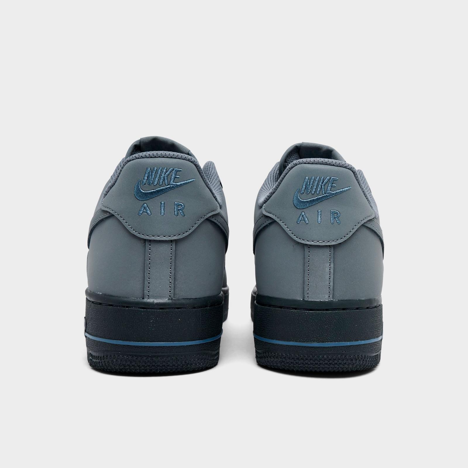 Men's Nike Air Force 1 '07 LV8 Casual Shoes - Smoke Grey/Anthracite/Metallic Silver/Diffused Blue