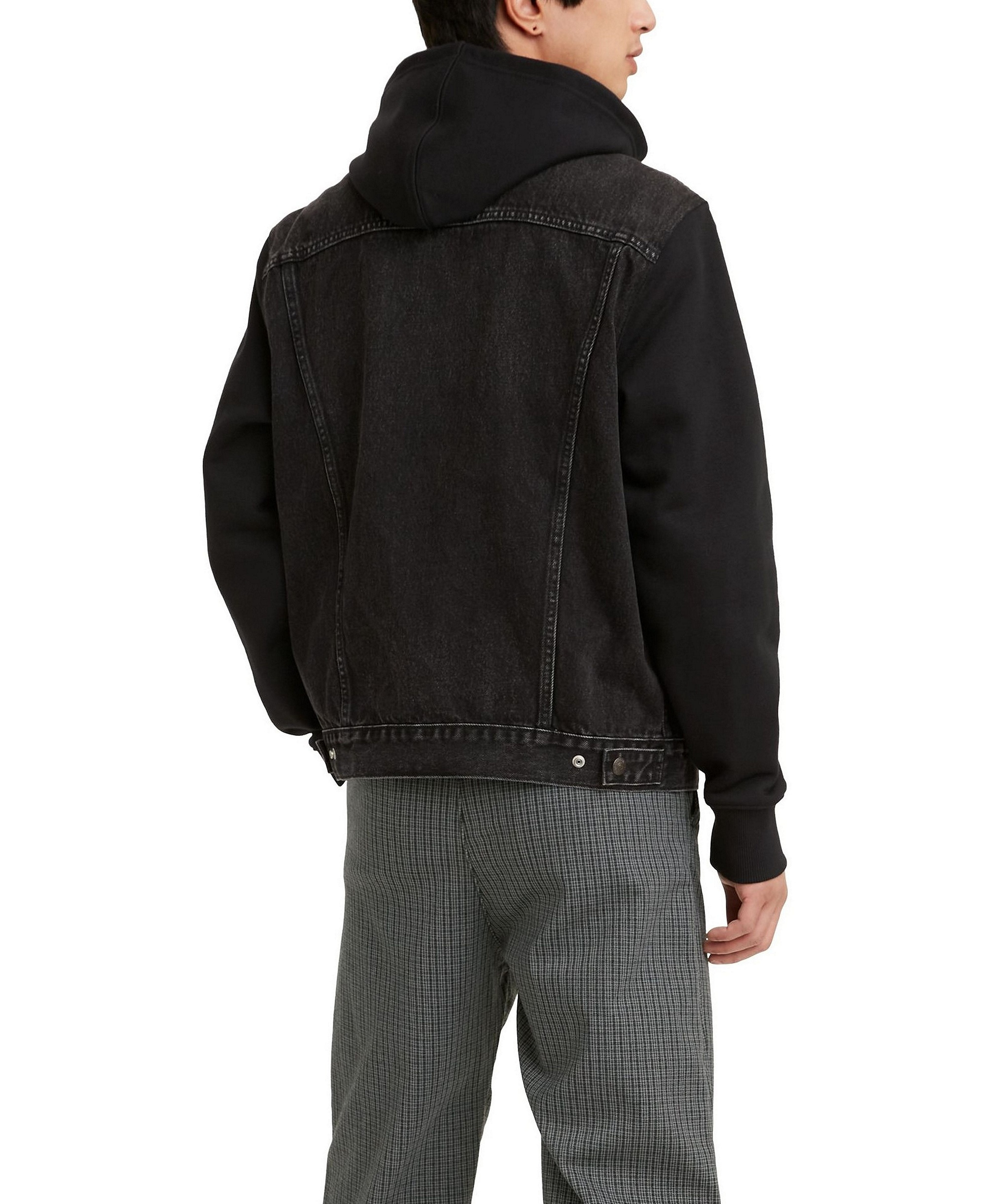 Levi's Men's Hybrid Hoodie Non-Stretch Denim Trucker Jacket - Built To Last
