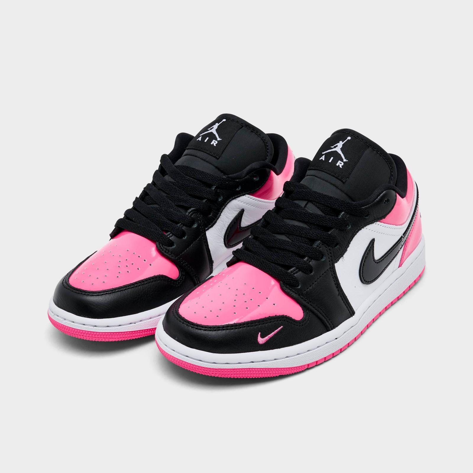 Women's Air Jordan Retro 1 Low SE Casual Shoes - Pinksicle/White/Black - view 2