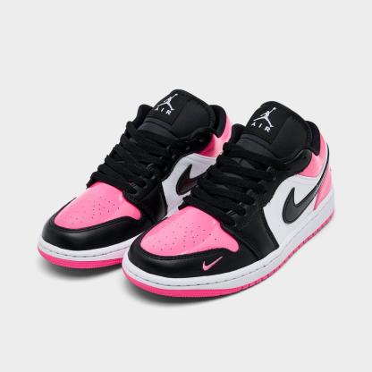 Women's Air Jordan Retro 1 Low SE Casual Shoes - Pinksicle/White/Black - view 2