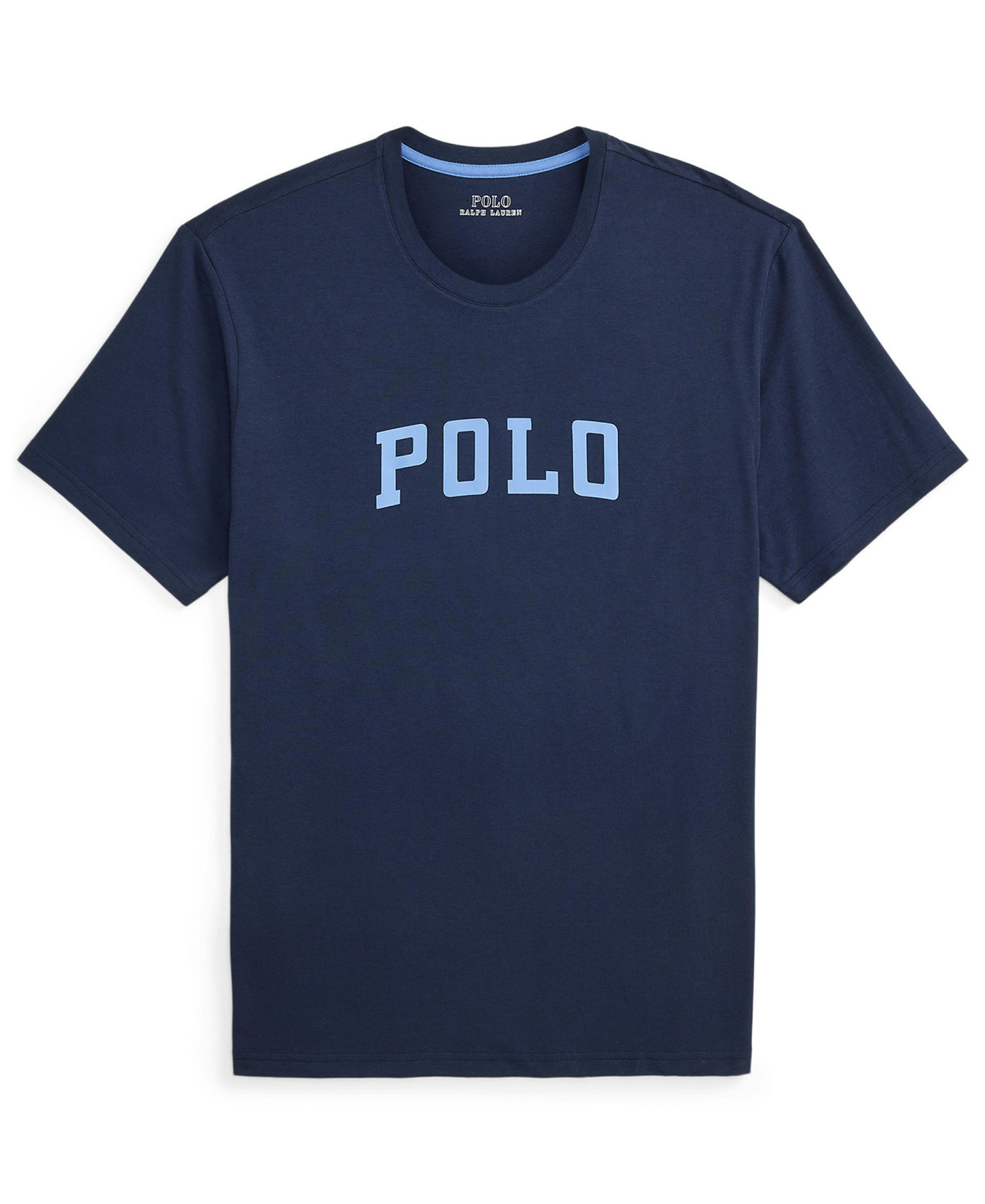 Polo Ralph Lauren Men's Crewneck Pajama T-Shirt - Cruise Navy/Harbor Island Blue Logo