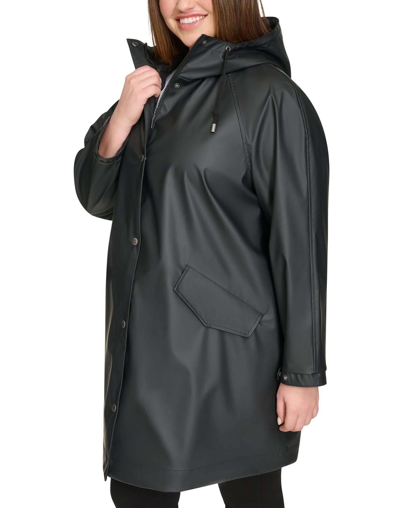 Levi's Women's Raglan Sleeve Rain Collar Jacket - Black