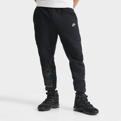 Men's Nike Tech Fleece Air Max Jogger Pants - Black/Neon Yellow