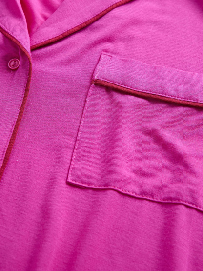 SoftMade Modal PJ Top - Bright fuchsia pink