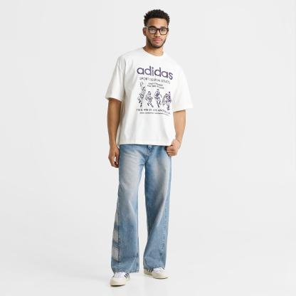 adidas Originals Only The Best Graphic T-Shirt - Off White/Violet