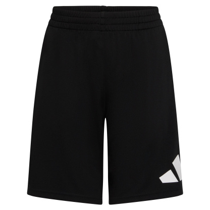 adidas Boys' 8-20 Elastic Waistband Essentials Big Logo Shorts - Black