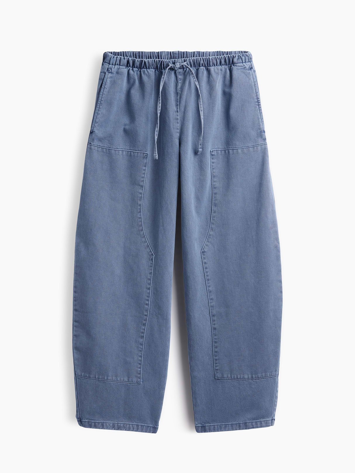 Easy Double-Knee Barrel Pants - Sargassus blue