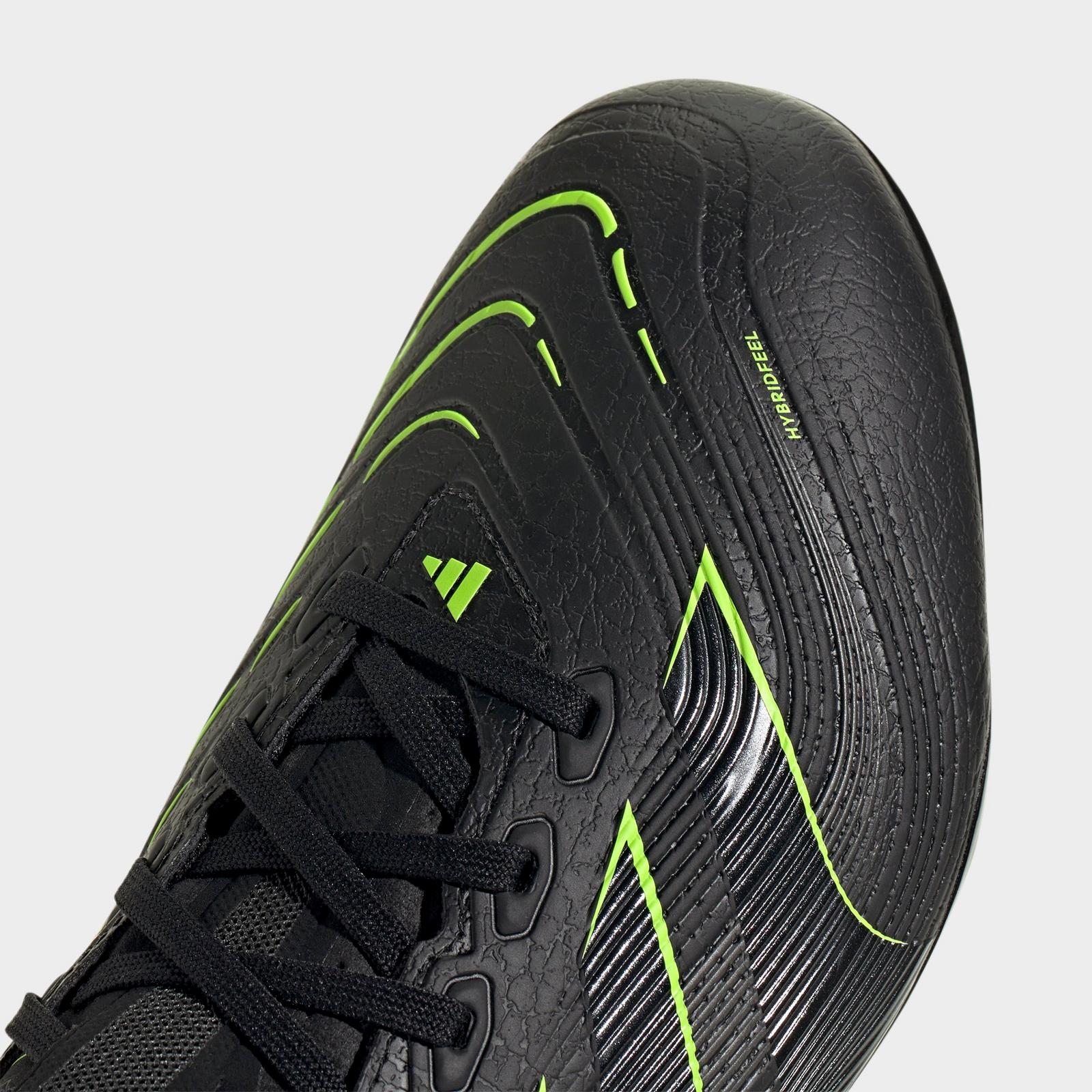 Men's adidas Predator League Firm/Multi-Ground Soccer Cleats - Core Black/Carbon/Lucid Lemon - view 3