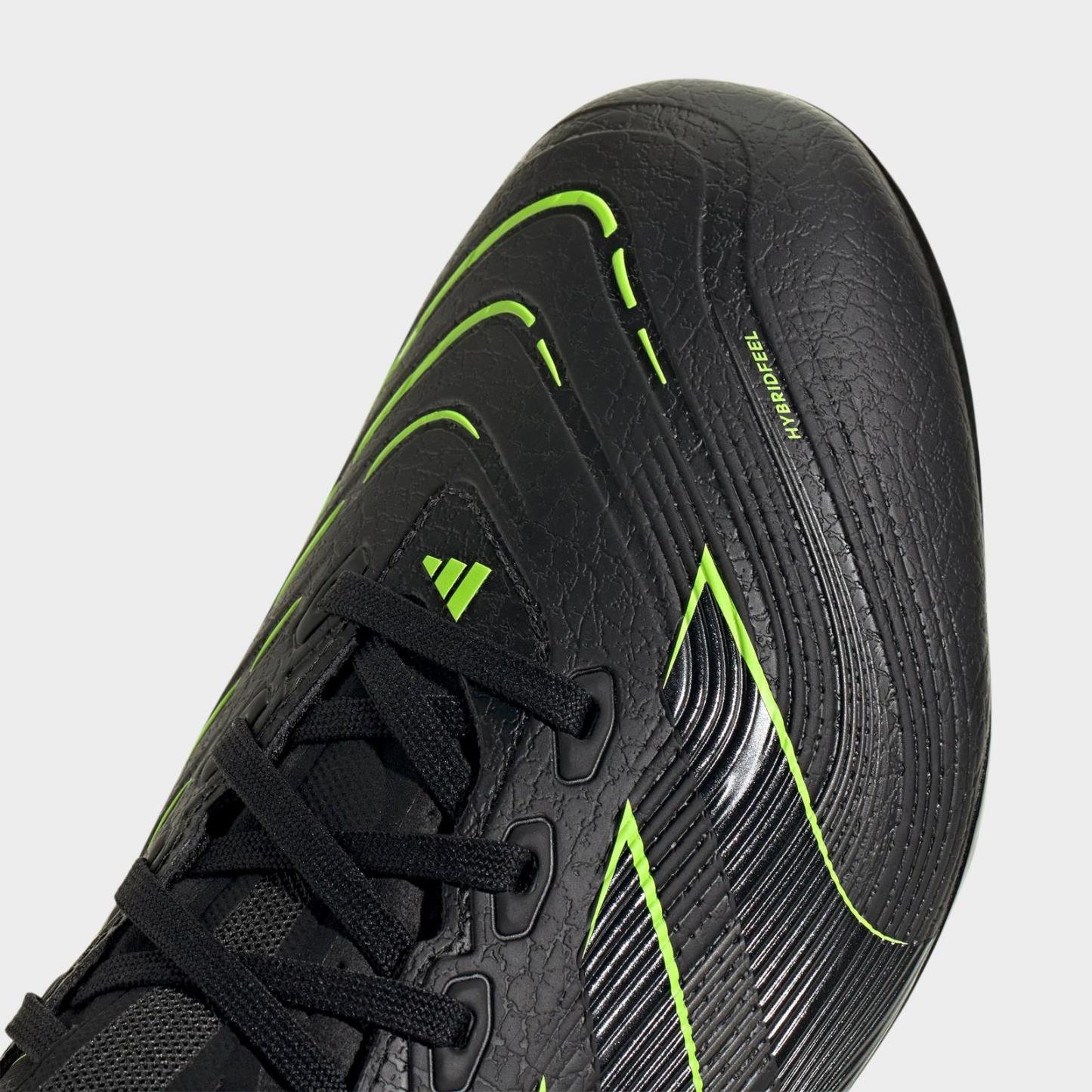 Men's adidas Predator League Firm/Multi-Ground Soccer Cleats - Core Black/Carbon/Lucid Lemon - view 3