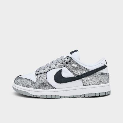 Women's Nike Dunk Low SE Casual Shoes - Metallic Silver/Off Noir/White/Silver