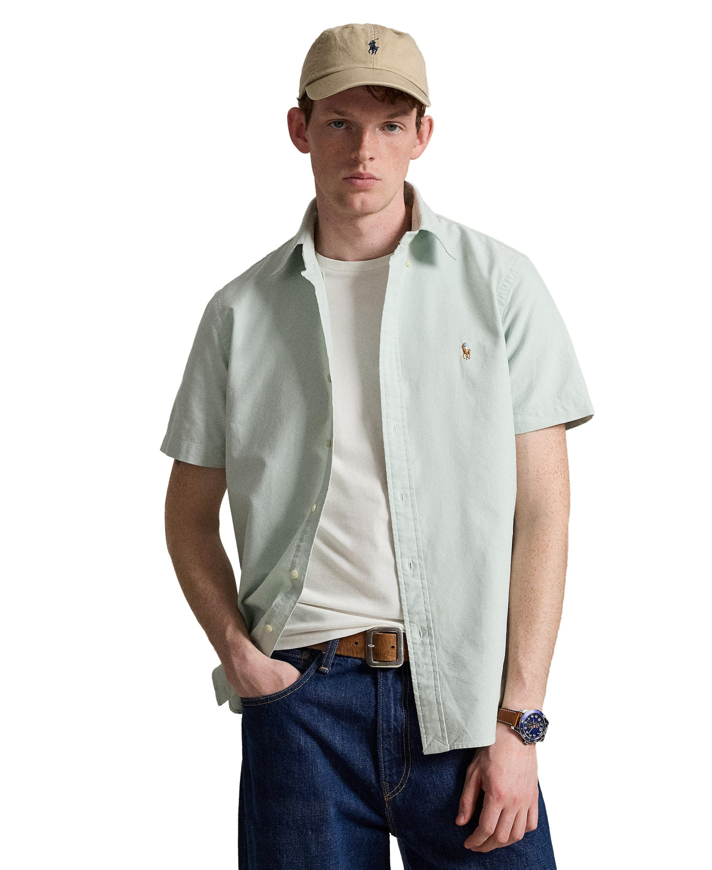 Polo Ralph Lauren Men's Classic-Fit Oxford Shirt - Faded Mint