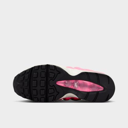 Women's Nithtke Air Max 95 Big Bubble Casual Shoes - Part 2 - Pink Glow/Off Noir/Pearl Pink/Metallic Silver - Bottom view