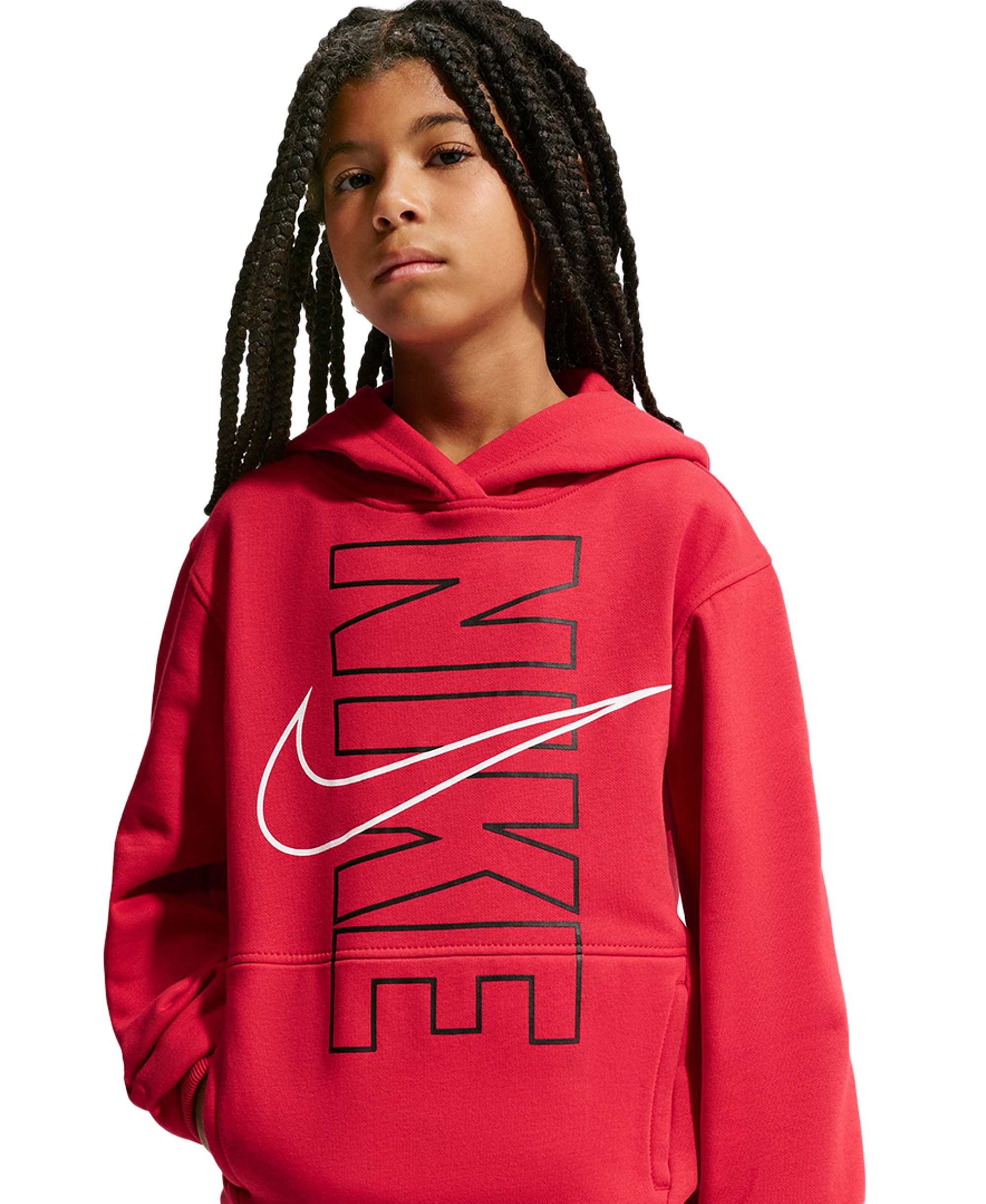 Nike Boys' 8-20 Sportswear Club Fleece Long-Sleeve Hoodie - Gym Red
