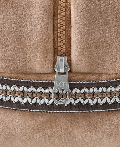 UGG® Raegan 3-Piece Throw, Eye Mask and Case Gift Set - Chestnut